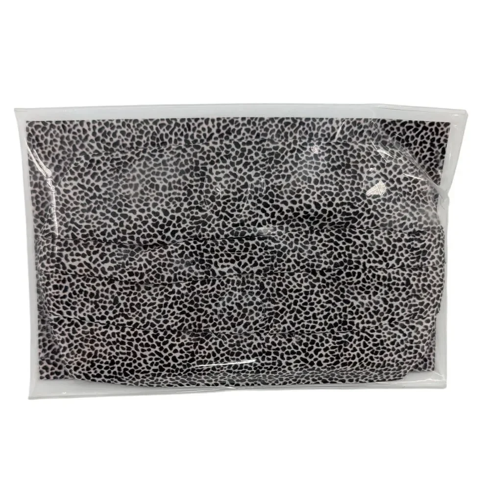 Slip Mulberry Silk Face Covering Leopard Reusable Double Sided